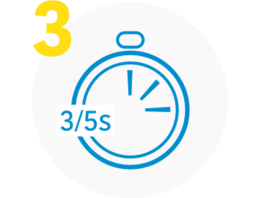 Schritt 03 - Wärmeimpuls 3 oder 4 Sekunden abwarten.