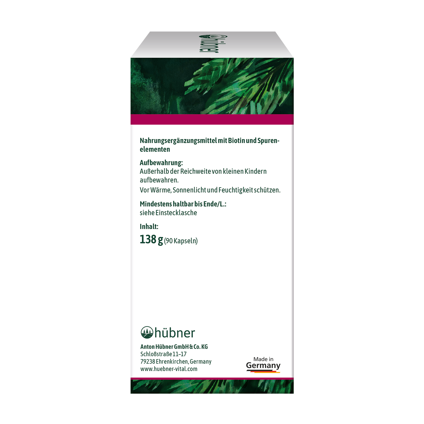 hübner® Haut Haare Nägel Kompakt - 90 Stk.