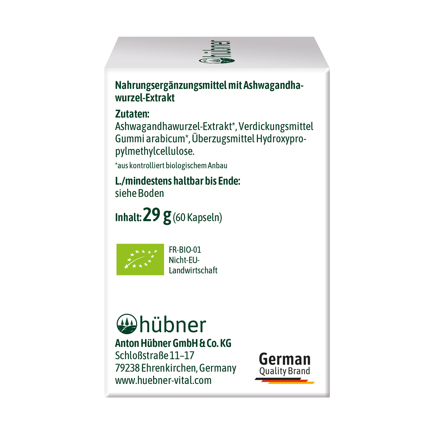 hübner® Bio Ashwagandha