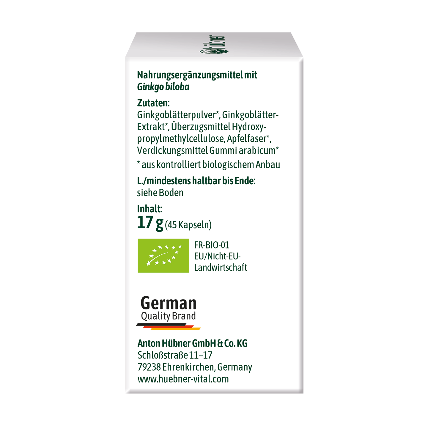 hübner® Bio Ginkgo