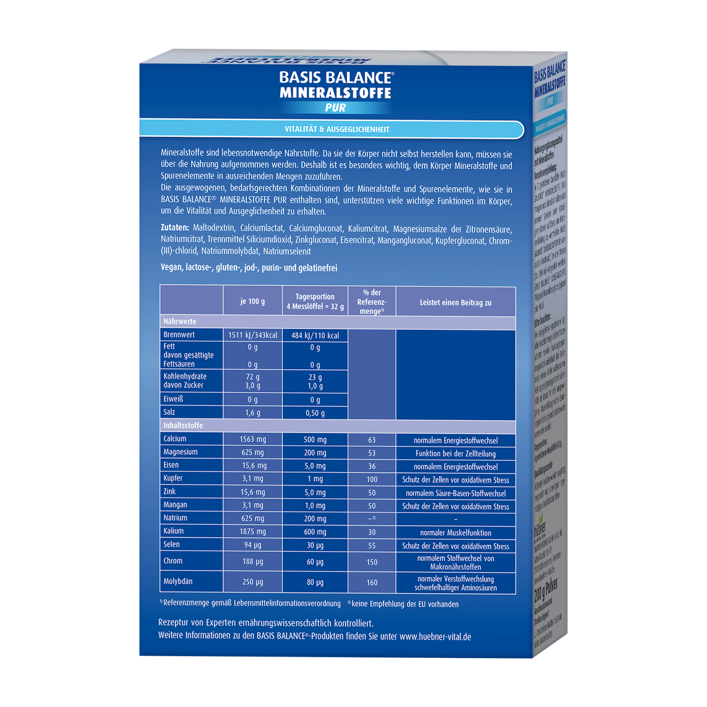 BASIS BALANCE® MINERALSTOFFE PUR