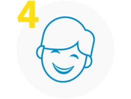 Icon zum Anwendungschritt 4, Sich wohl fühlen.