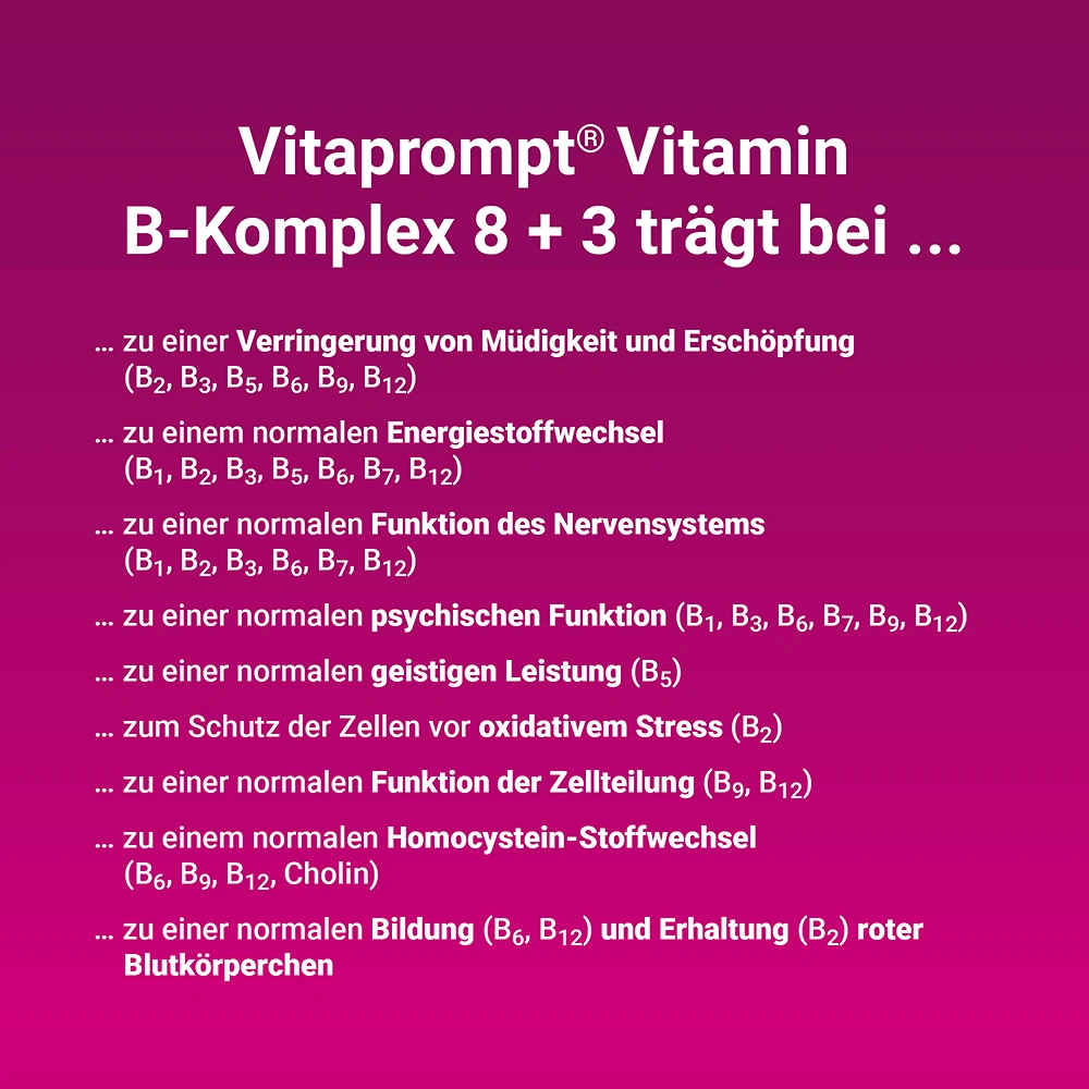 Vitaprompt® Vitamin B-Komplex 8+3