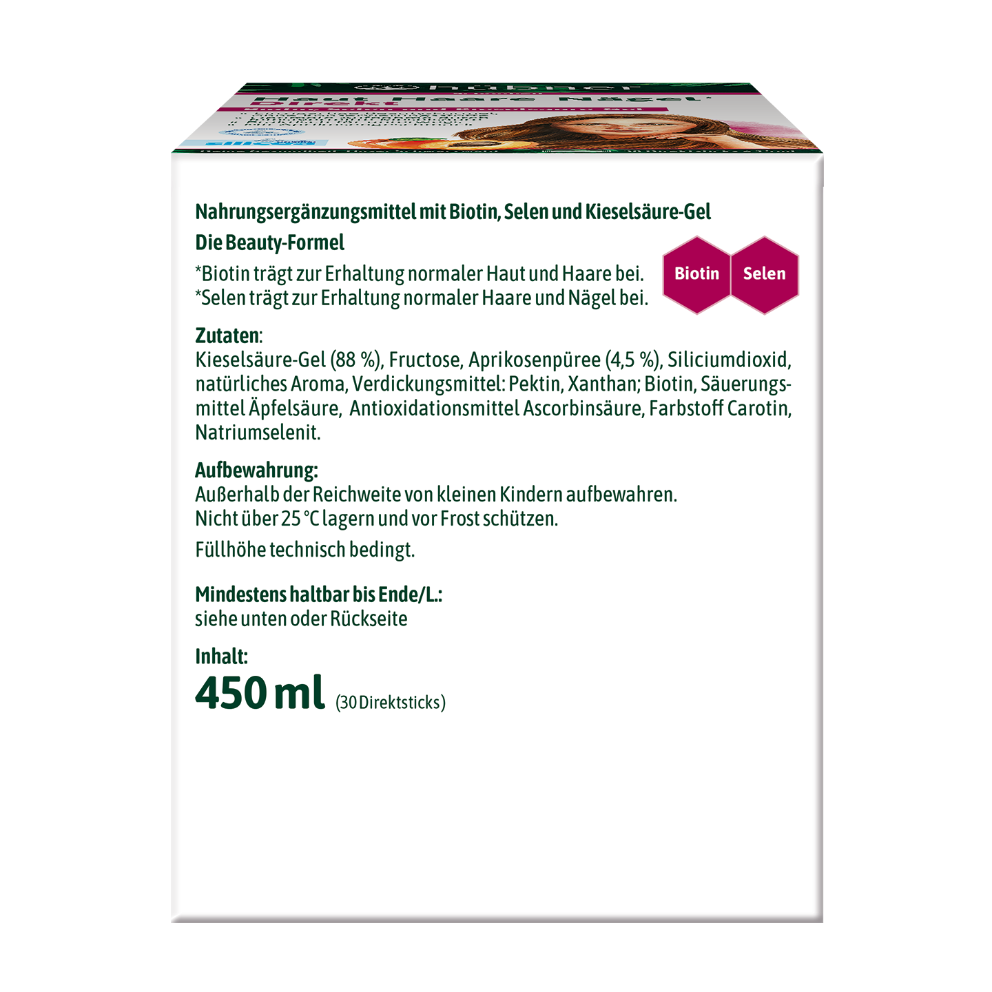 hübner® Haut Haare Nägel Direkt Aprikose - 30 Stck.