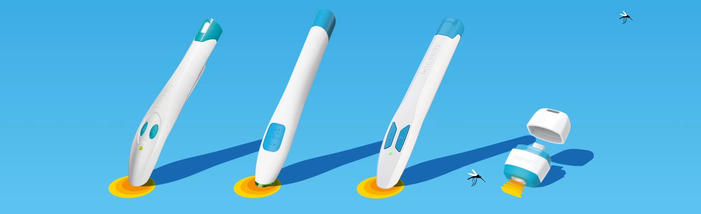 Produktbanner mit allen Modellen des bite aways.