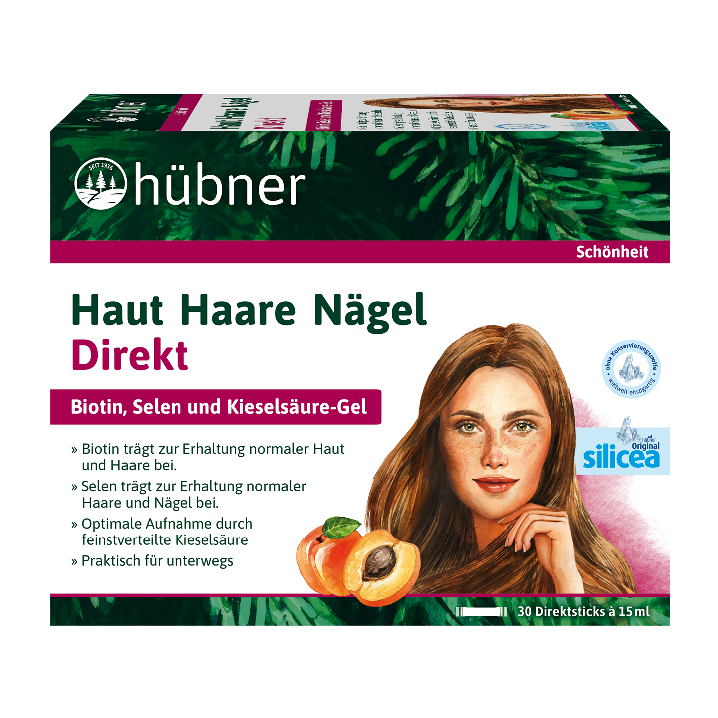 hübner® Haut Haare Nägel Direkt Aprikose - 30 Stck.
