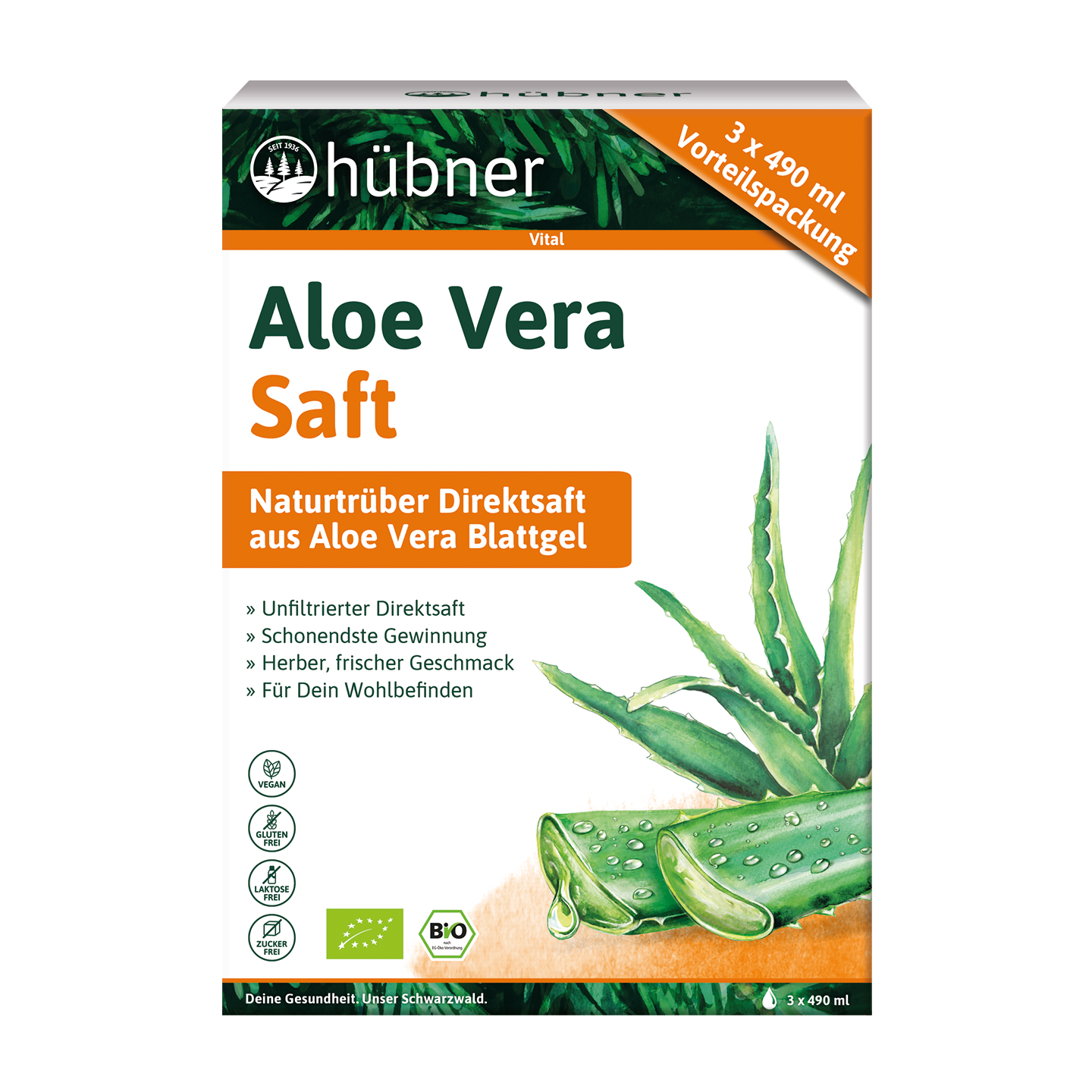 hübner® ALOE VERA BIO-Pflanzensaft naturtrüb