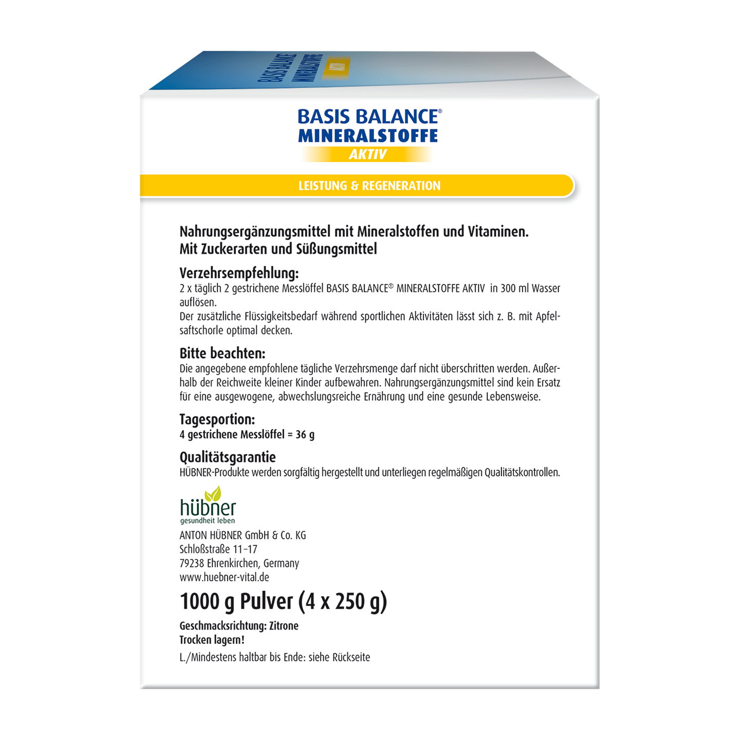  BASIS BALANCE ® MINERALSTOFFE AKTIV