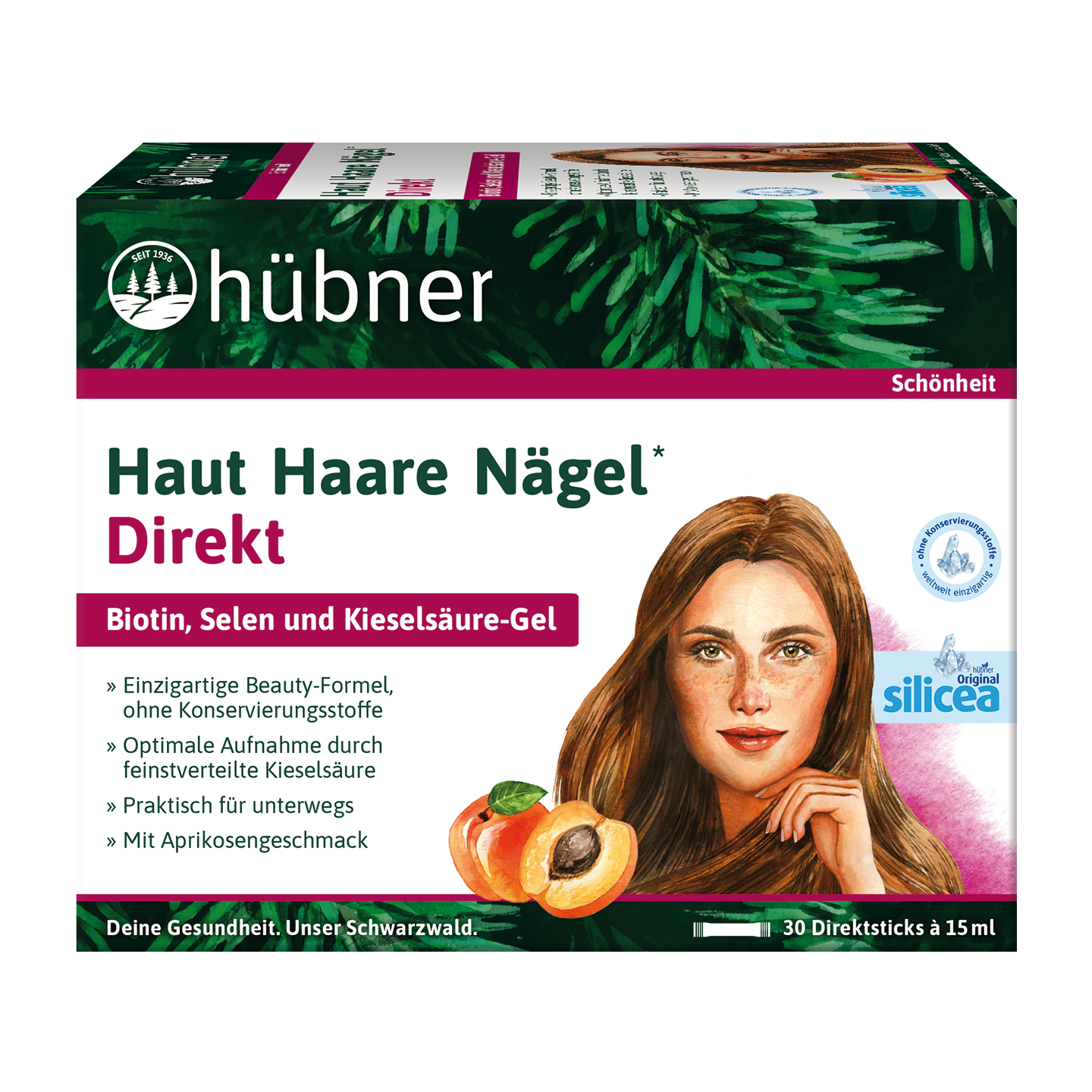 hübner® Haut Haare Nägel Direkt Aprikose links