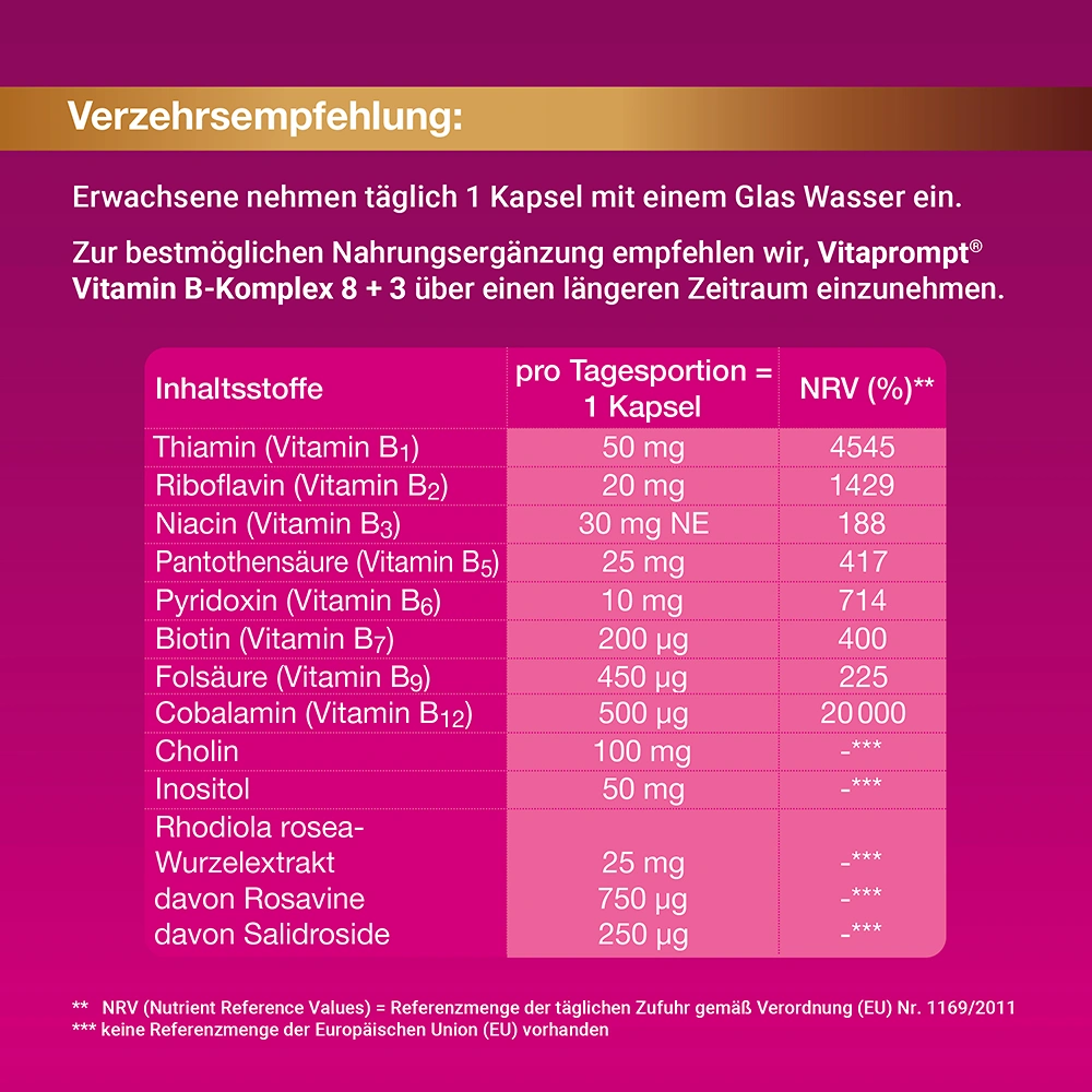 Vitaprompt® Vitamin B-Komplex 8+3